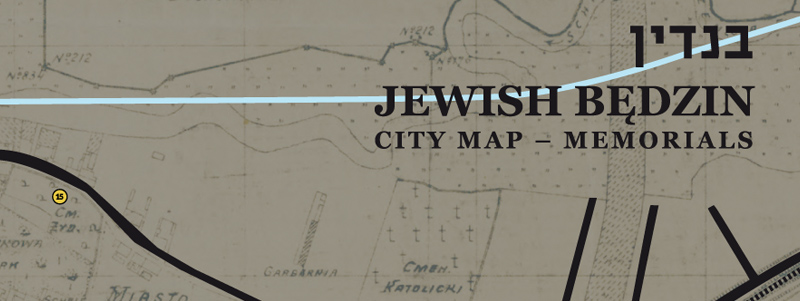 Jewish Będzin. City map – memorials